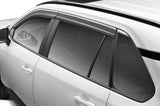 Husky Liners 2884056 Low Profile Ventvisor Deflector; Smoke with Chrome Trim; Outside Mount; 4 pc.