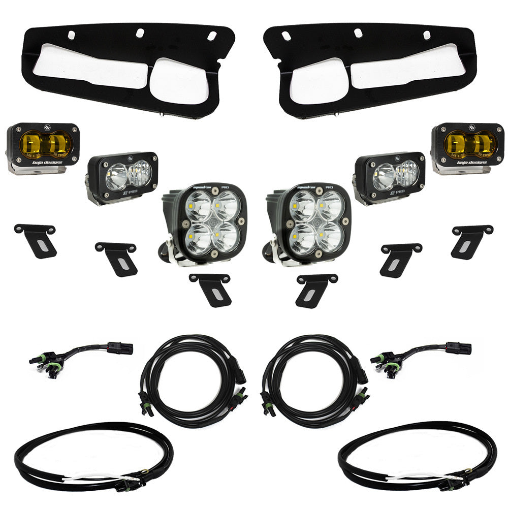Baja Designs - Baja Designs - 448179UP - Ford Bronco S2 SAE ?Pro? Fog Pocket Light Kit