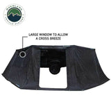Overland Vehicle Systems - XD Nomadic 270 - Awning Wall 1 W/Black Out, Passenger Side, Black Body, Black Trim W/Storage Bag - 19690004