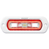 RIGID Industries - 51202 SR-L Series Marine Spreader Pod, 2 Wire Flush Mount, White W/Red Halo