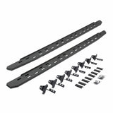 Go Rhino 69651687ST - RB30 Slim Line Running Boards with Mounting Bracket Kit - Protective Bedliner Coating
