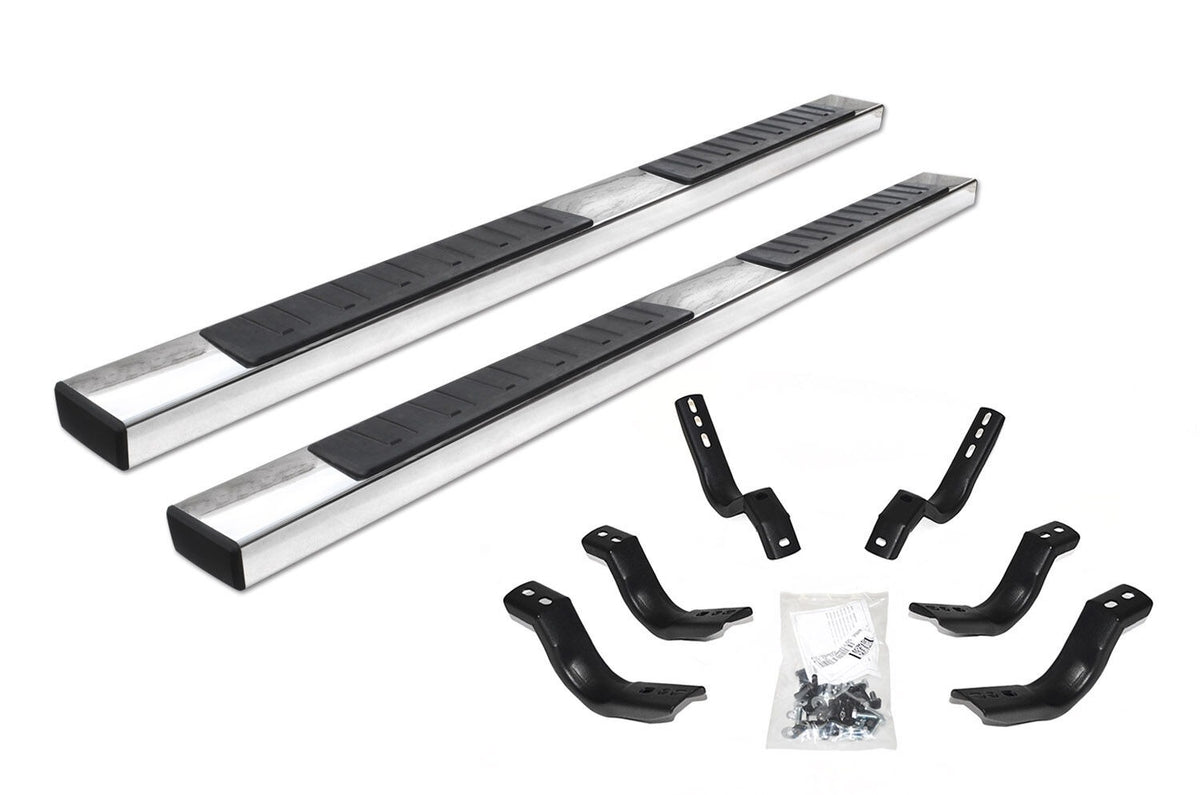 Go Rhino 6862404787PS - 6" OE Xtreme II SideSteps With Mounting Bracket Kit - Polished Stainless Steel