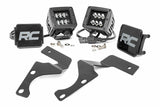 Rough Country - LED Light Kit - Ditch Mount - 2" Black Spot Pair - Toyota 4Runner (10-23) - 70796