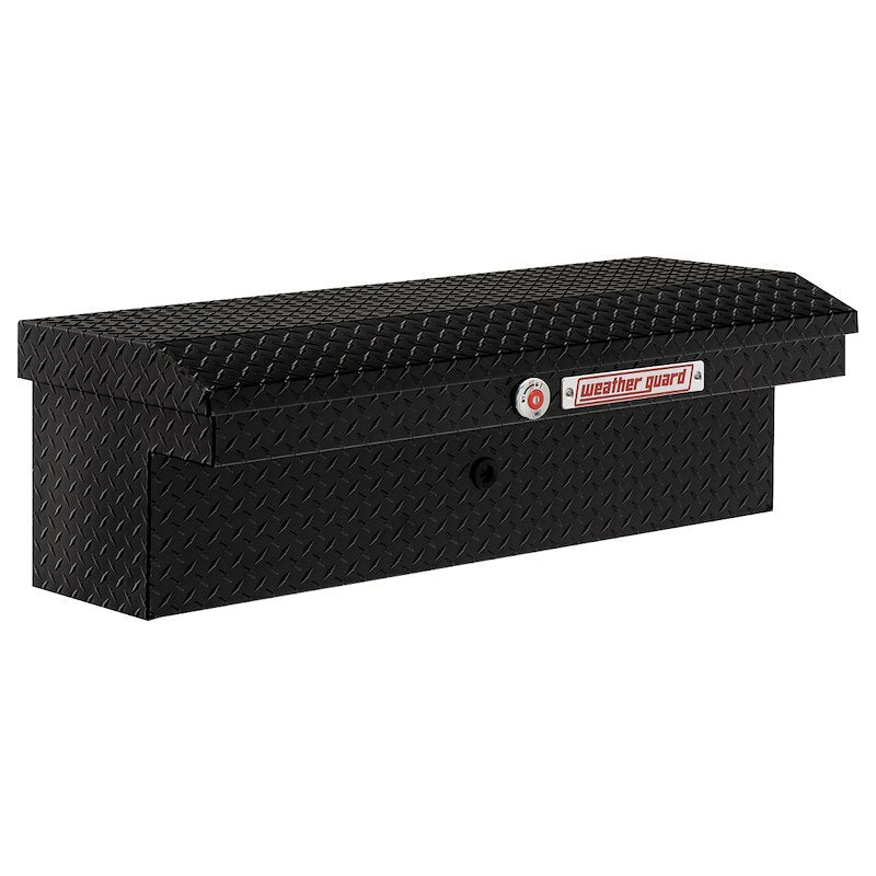 Weather Guard - Model 180-5-04 41in Low Profile Lo-Side Box, Aluminum, Gloss Black, 3.0 cu ft - 180-5-04