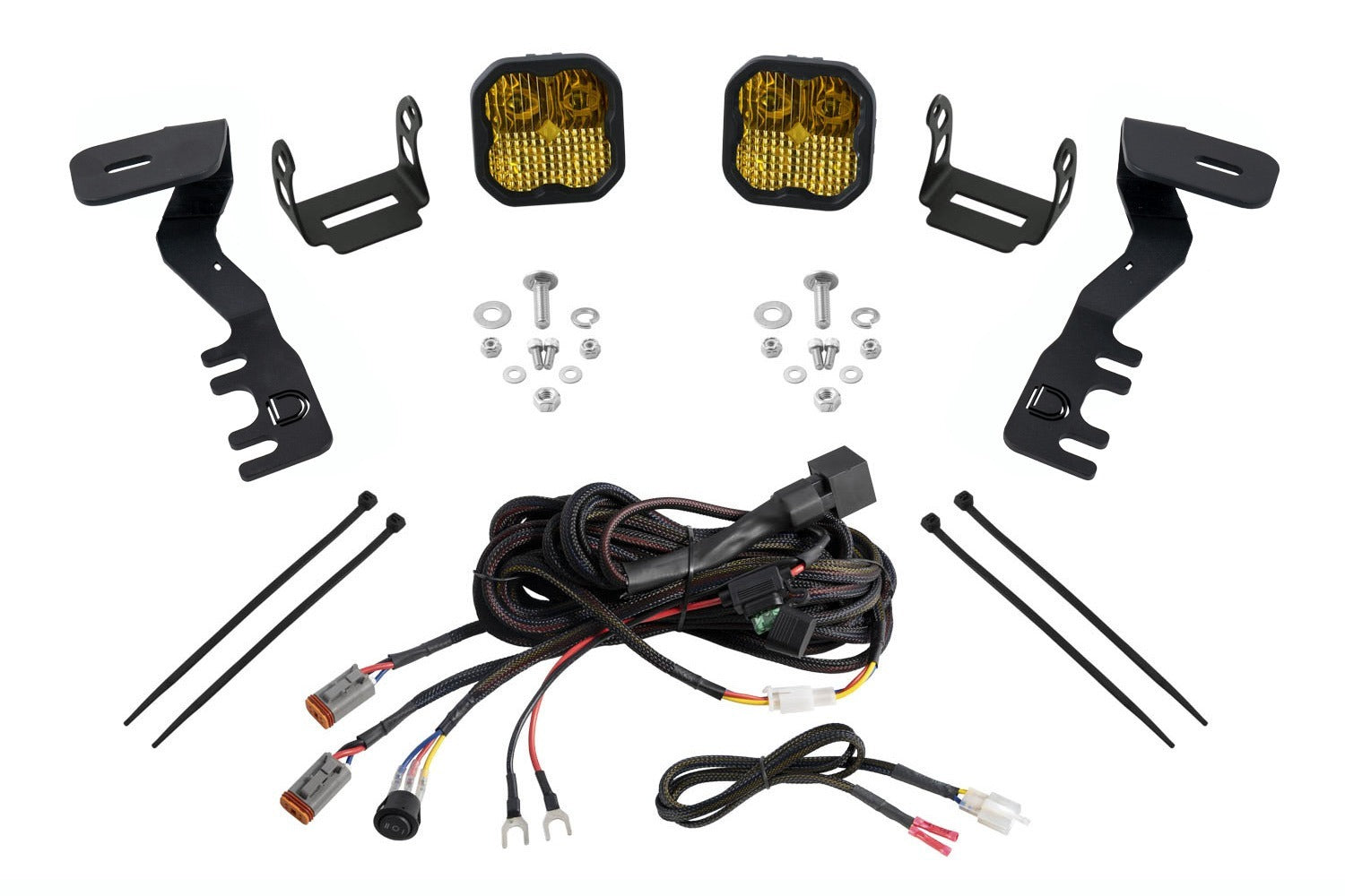 Diode Dynamics - SS3 LED Ditch Light Kit for 2024+ Toyota Tacoma, Pro Yellow Combo - DD7941
