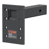 Curt - Adjustable Pintle Mount (2" Shank, 15,000 lbs., 7" High, 8" Long) - 48325