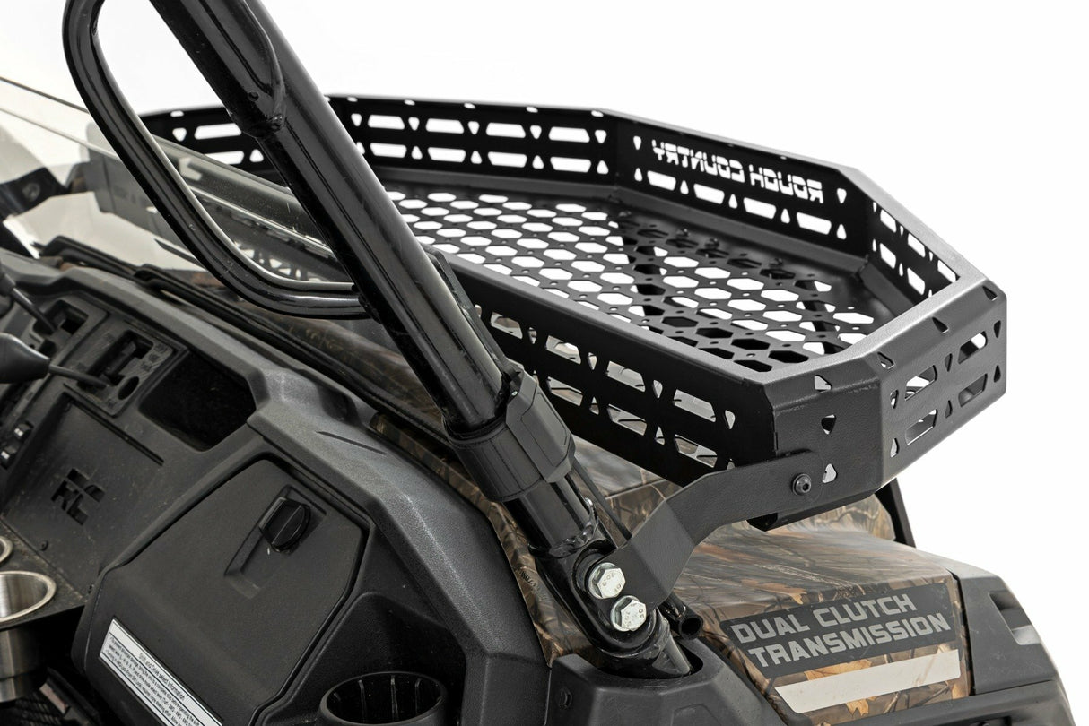 Rough Country - Front Cargo Rack - Black Series LED - 6" Light - Slime Line - Honda Pioneer 1000 Pioneer 1000-5 - 92059