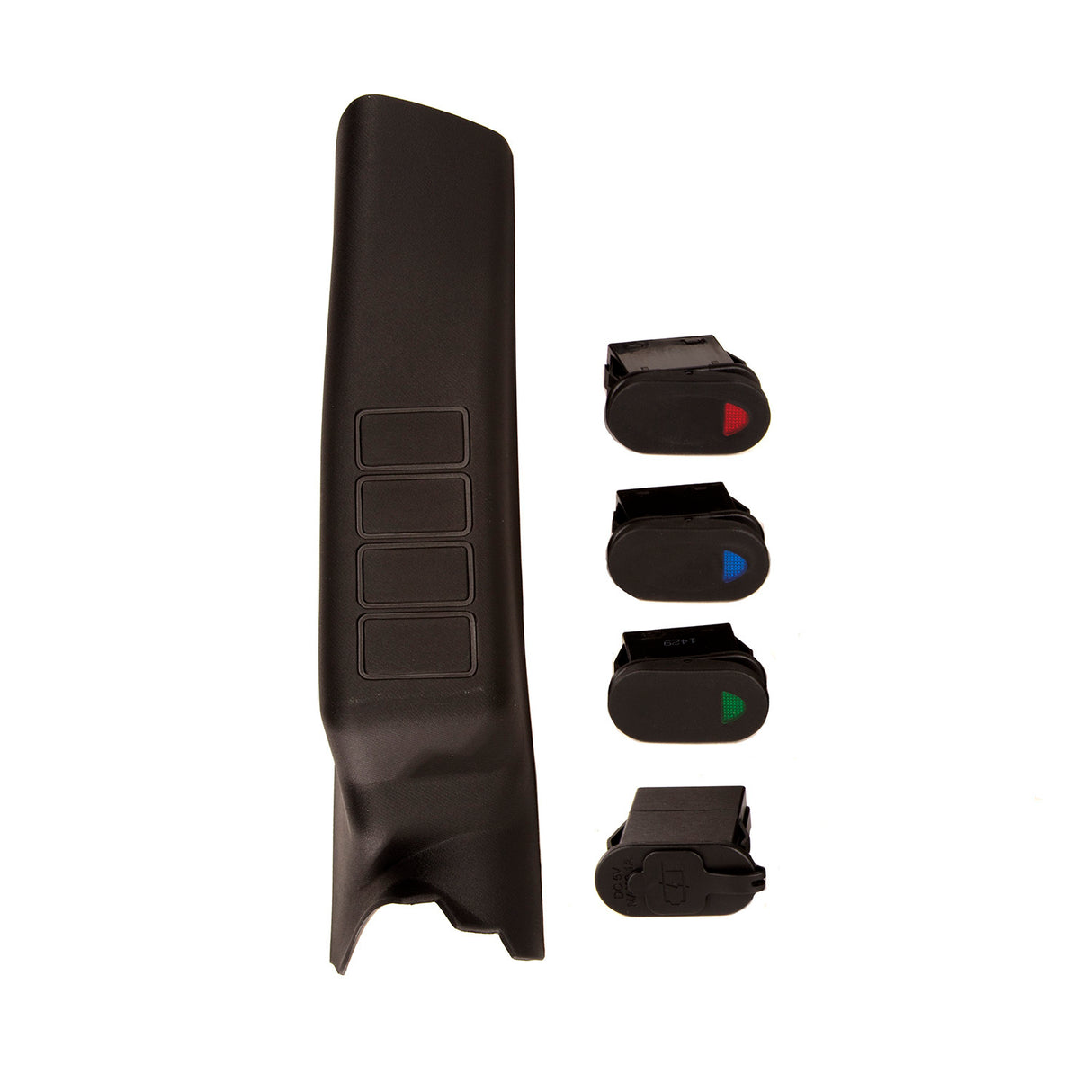 Rugged Ridge - Rugged Ridge 17235.95 Switch Pod Kit, A-Pillar, 3 Switch, USB, Right, 07-10 Wrangler JK/JKU - 17235.95