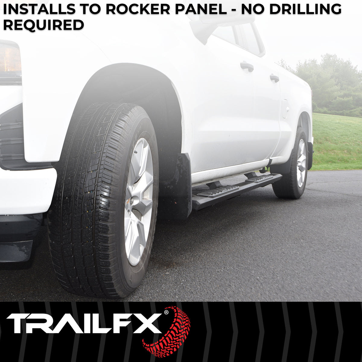TrailFx - A4 Step Bars For Toyota Tundra Double Cab (AL4018B)