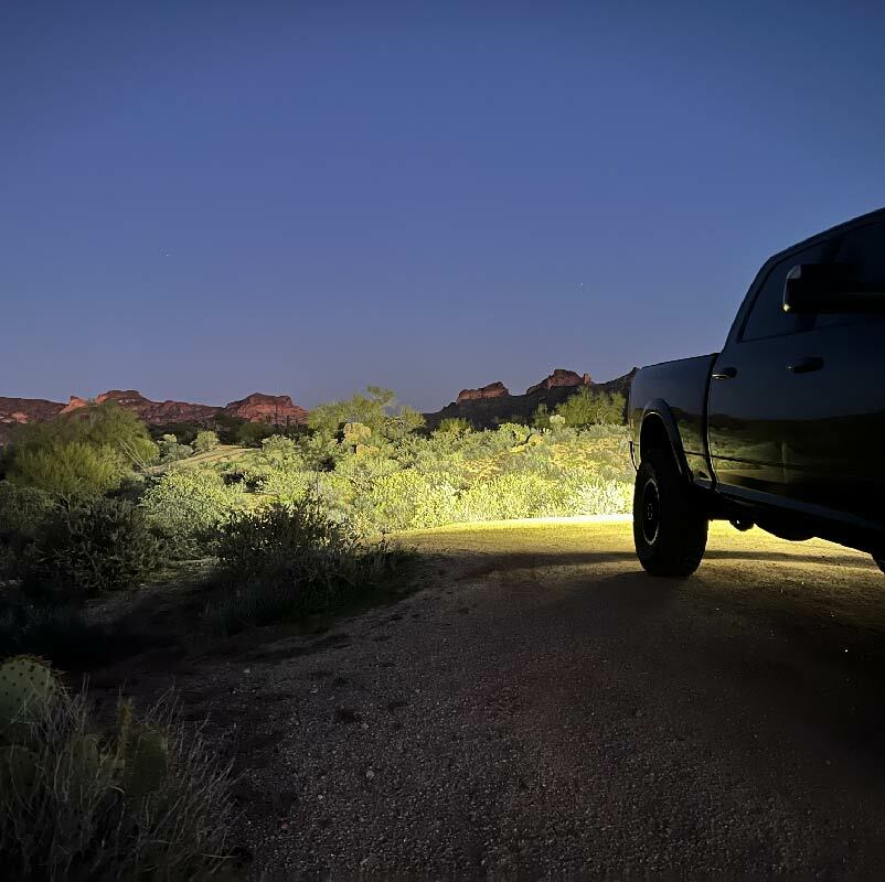 Nacho Offroad Technology - NACHO Quatro SAE Spot Combo Amber Lens - PM491