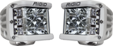 RIGID D-SS PRO Side Shooter, Flood Optic, Surface Mount, White Housing, Pair