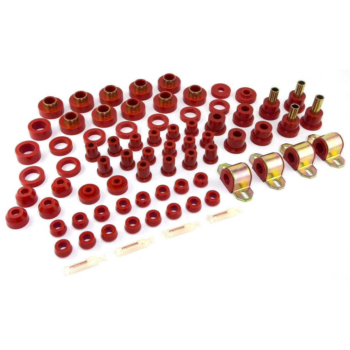 Polyurethane Bushing Kit, Red; 80-86 Jeep CJ Models