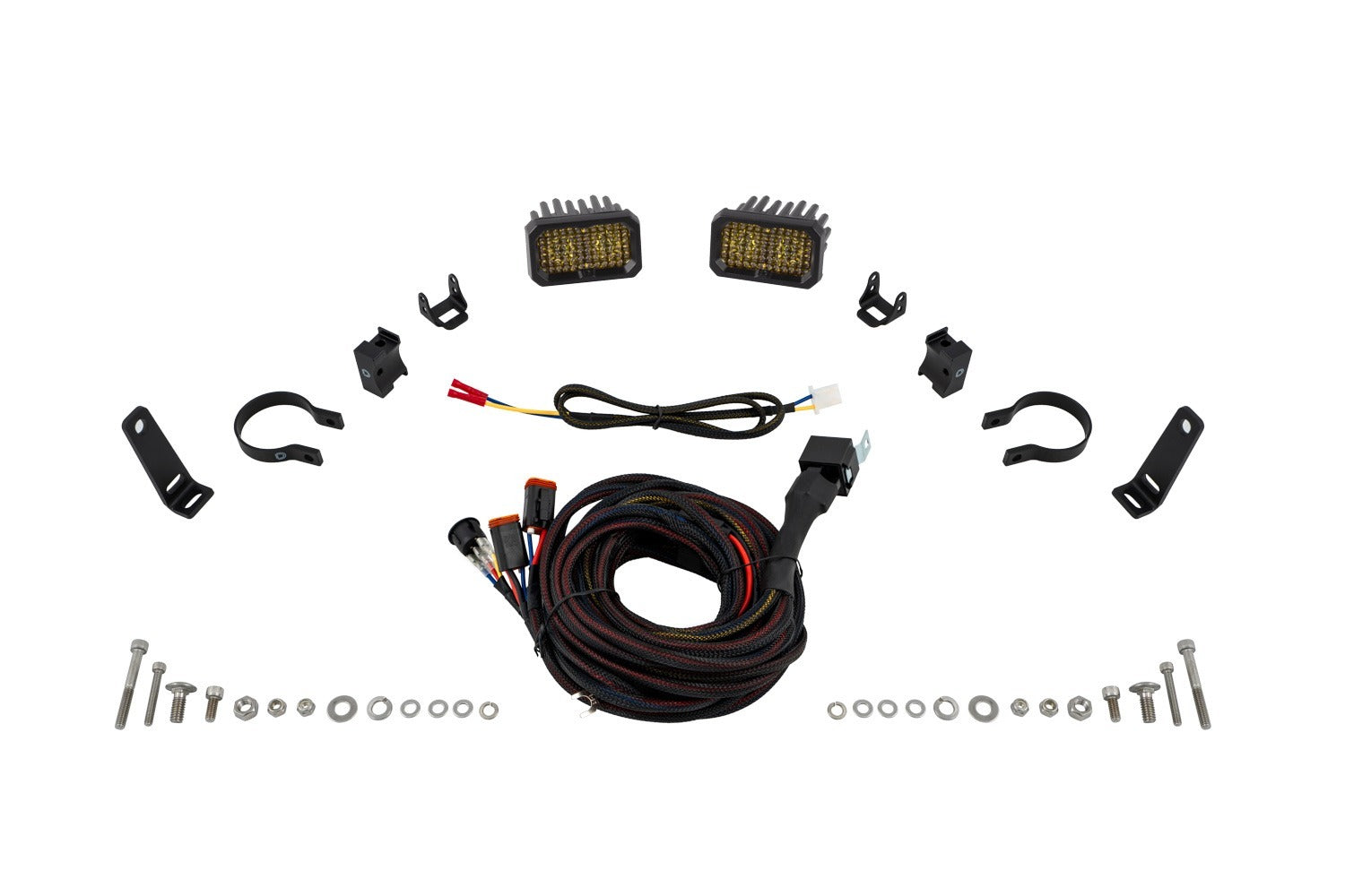 Diode Dynamics -Stage Series 2 Inch Roll Bar Chase Light Kit, SSC2 Pro Yellow (pair) - DD7670 - DD7670