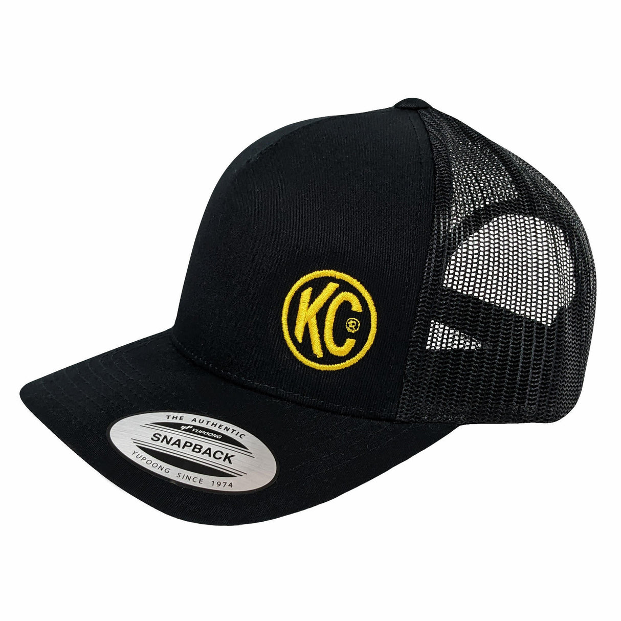 KC Curved Bill Trucker Hat - Black - One Size - 70213