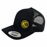 KC Curved Bill Trucker Hat - Black - One Size - 70213