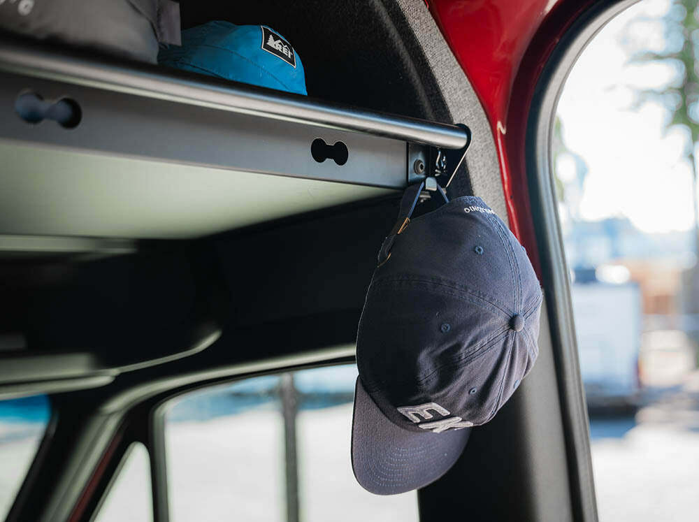 Flatline Van Co. - 2019-2025 Mercedes-Benz Sprinter Headliner Shelf + Curtain Rod - SP5024B
