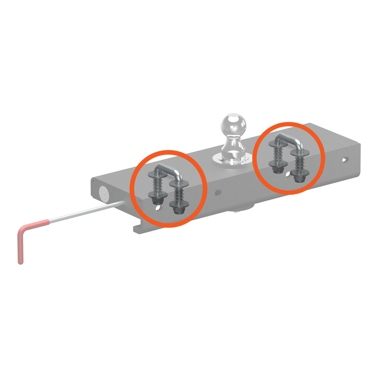 Curt - Replacement Double Lock EZr Safety Chain Anchor Kit - 19254