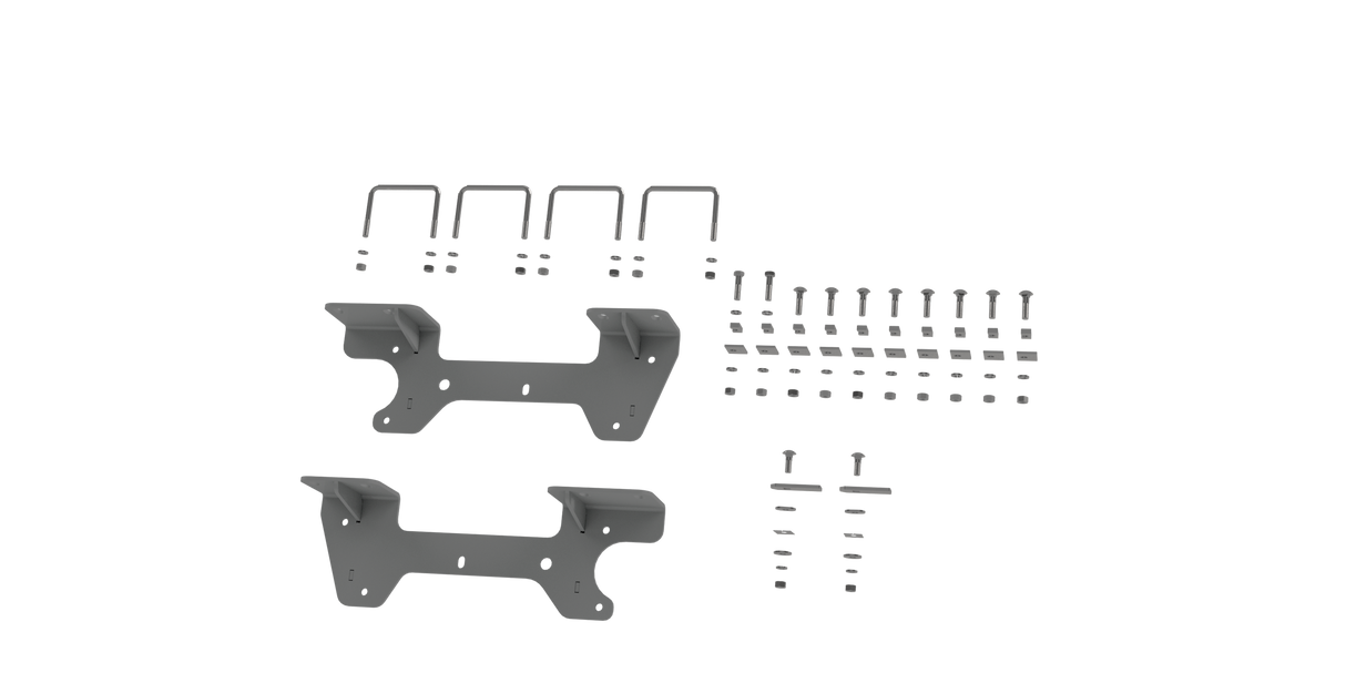 B&W - B&W Trailer Hitches RVR2504 Custom Installation Brackets For Universal Mounting Rails For Some GM Trucks