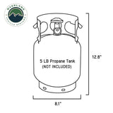 Overland Vehicle Systems - Organize With Wax Canvas Propane Cover - 21189941