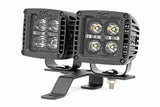 Rough Country - Jeep Quad LED Light Pod Kit - Black Series (18-21 JL  20-21 Gladiator) - 70822