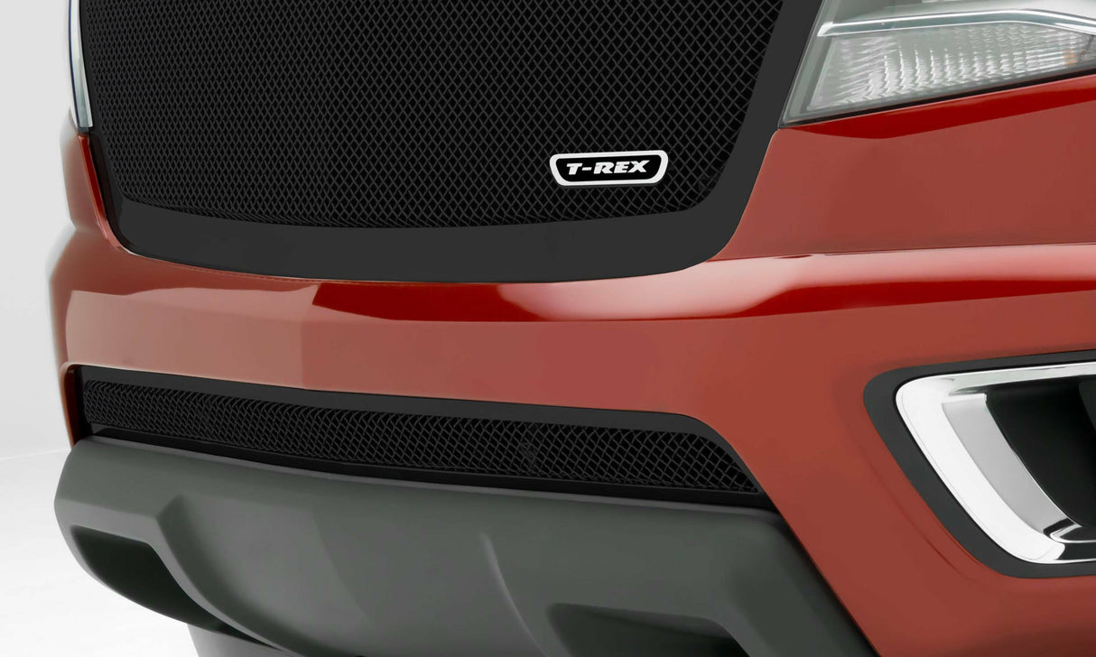 T-Rex Grilles - 1 Pc Small Mesh Mild Steel Upper Class Bumper Grille Overlay - 52267