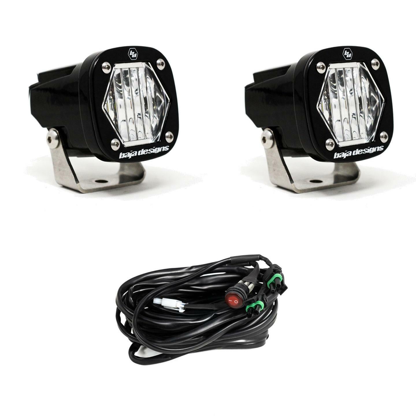Baja Designs - 387805 - S1 Black LED Auxiliary Light Pod Pair