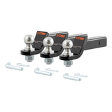 Curt - Loaded Ball Mounts with 2" Balls (2" Shank, 7,500 lbs., 2" Drop, 3-Pack) - 45037