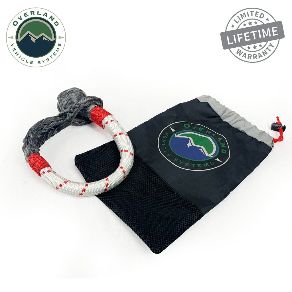 Overland Vehicle Systems - Soft Shackle Recovery 41,000 lb. With Loop & Abrasive Sleeve - 19129903