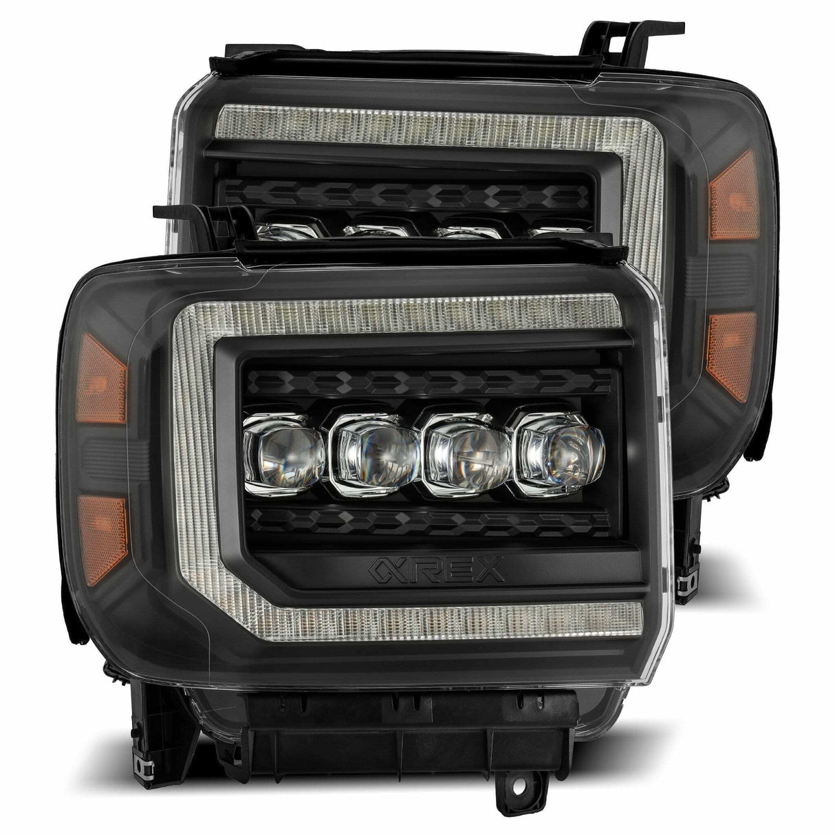 AlphaRex 880617 LED Projector Headlights in Black