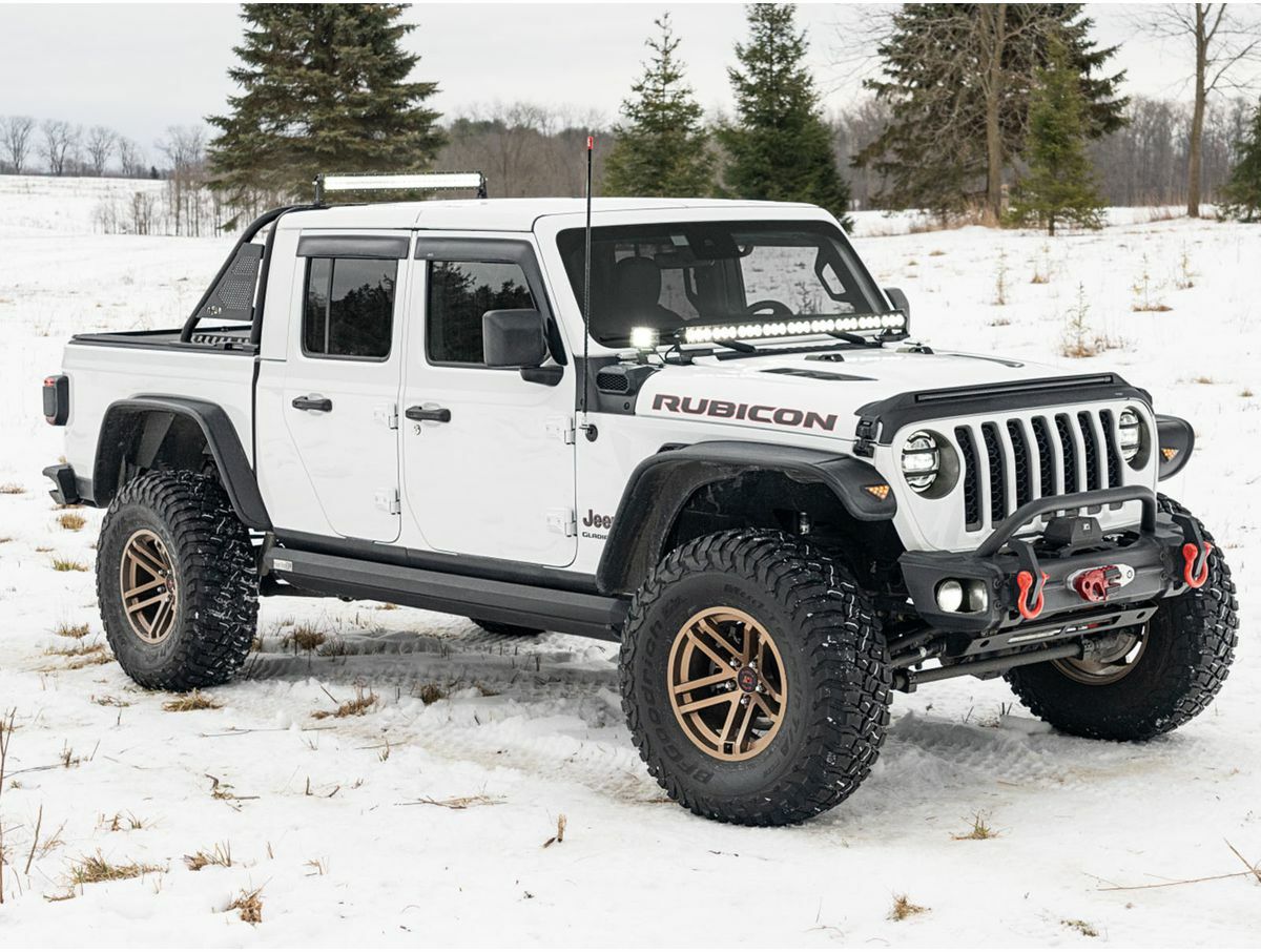 Rugged Ridge - LIGHTSHIELD HOOD GUARD;BLACK;JEEP - 11350.32