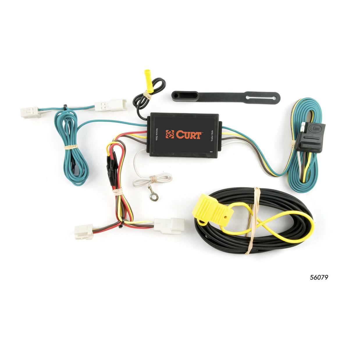 Curt - Custom Wiring, 4-Way Flat Output, Select Toyota Camry, Except SE, Avalon, Venza - 56079