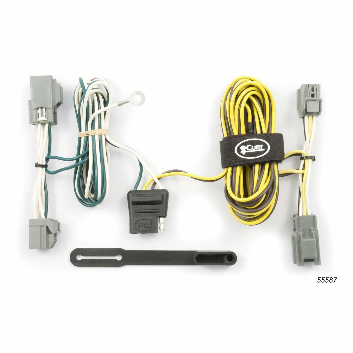 Curt - Custom Wiring Harness, 4-Way Flat Output, Select Ford Freestyle, Five Hundred - 55587