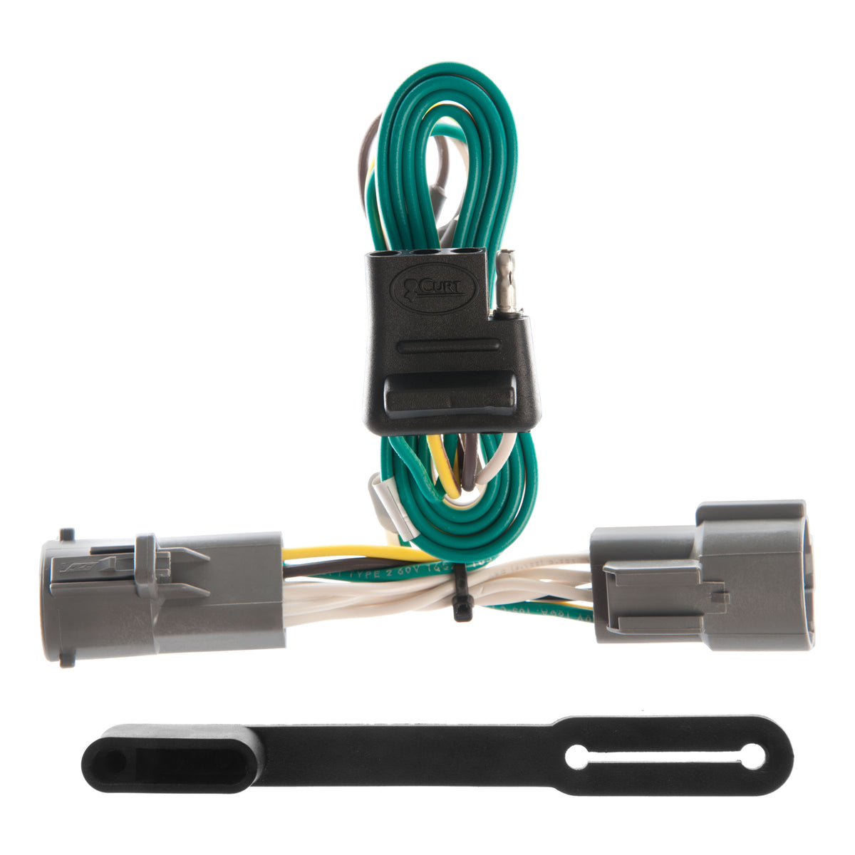 Curt - Custom Wiring Harness, 4-Way Flat Output, Select Ford F-150, F-250, HD, F-350 - 55316