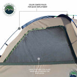 Overland Vehicle Systems - LD TACT - Bed Tent Full Size 6.5 Foot, Tan Body and Green Rainfly - 18252542