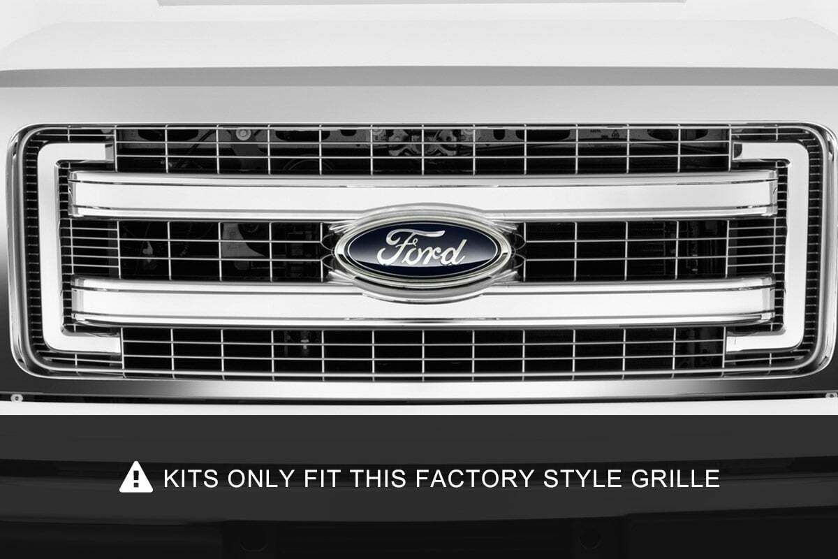 Rough Country - LED Light Kit - Grille Mount - Dual 30" Black Single Row - Ford F-150 (09-14) - 70662