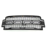 T-Rex Grilles - 1 Pc Laser Cut Pattern Mild Steel Revolver Grille Replacement - Includes Optional Aluminum Accent Trim, Includes (3) Amber running lights, Includes Universal Wiring Harness - 6515631