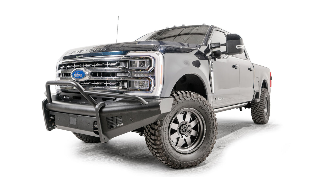 Fab Fours - 2023-2026 Ford Super Duty F250-F550 Elite Front Bumper w/ Pre-Runner Guard - FS23-Q5962-1