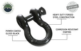 Overland Vehicle Systems - Recovery Shackle 19019901 3/4 4.75 Ton Black - 19019901