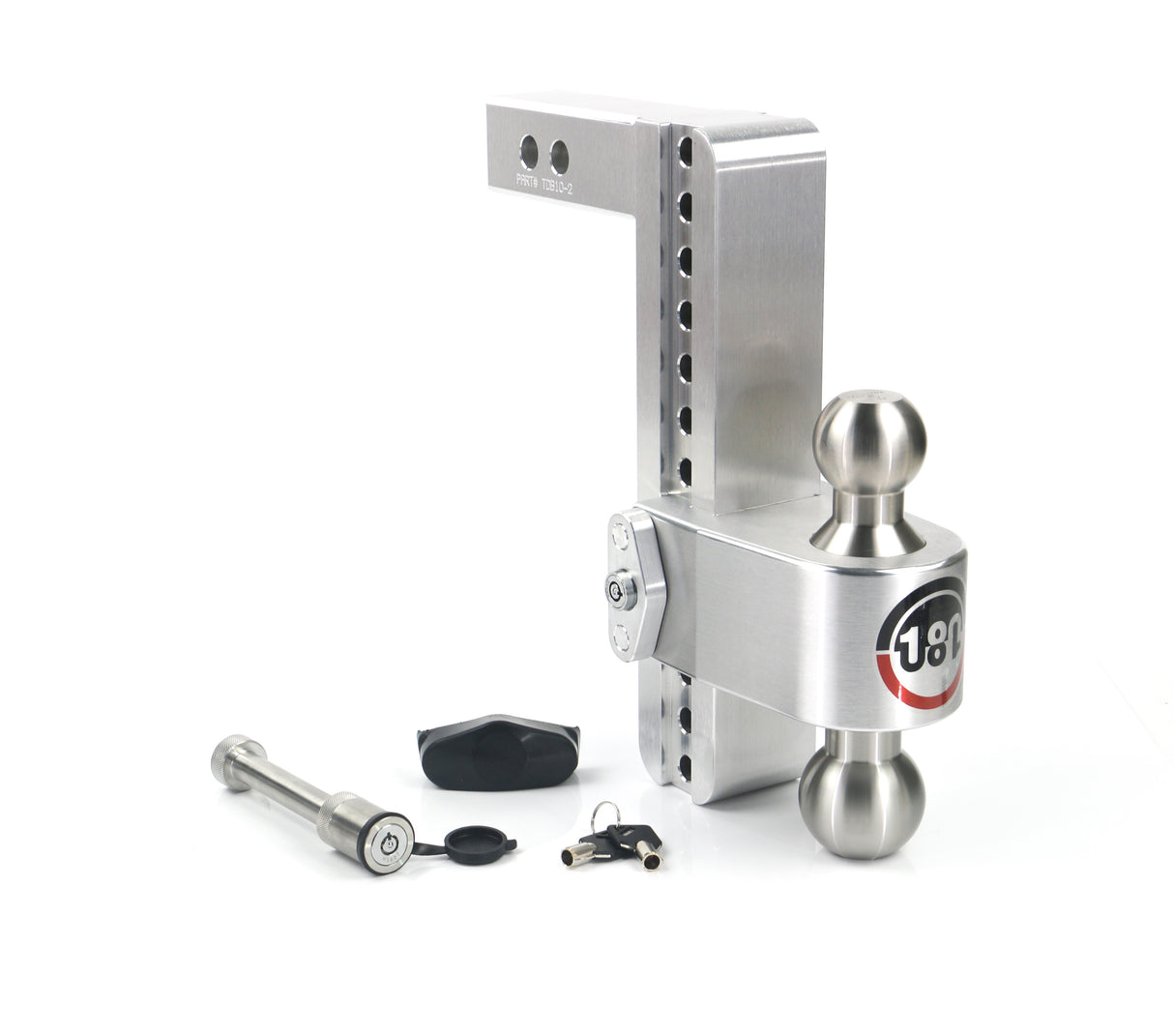Weigh Safe - LTB10-2-KA Turnover Ball 10" Drop Hitch with 2" Shank; Keyed alike; WS05 Included