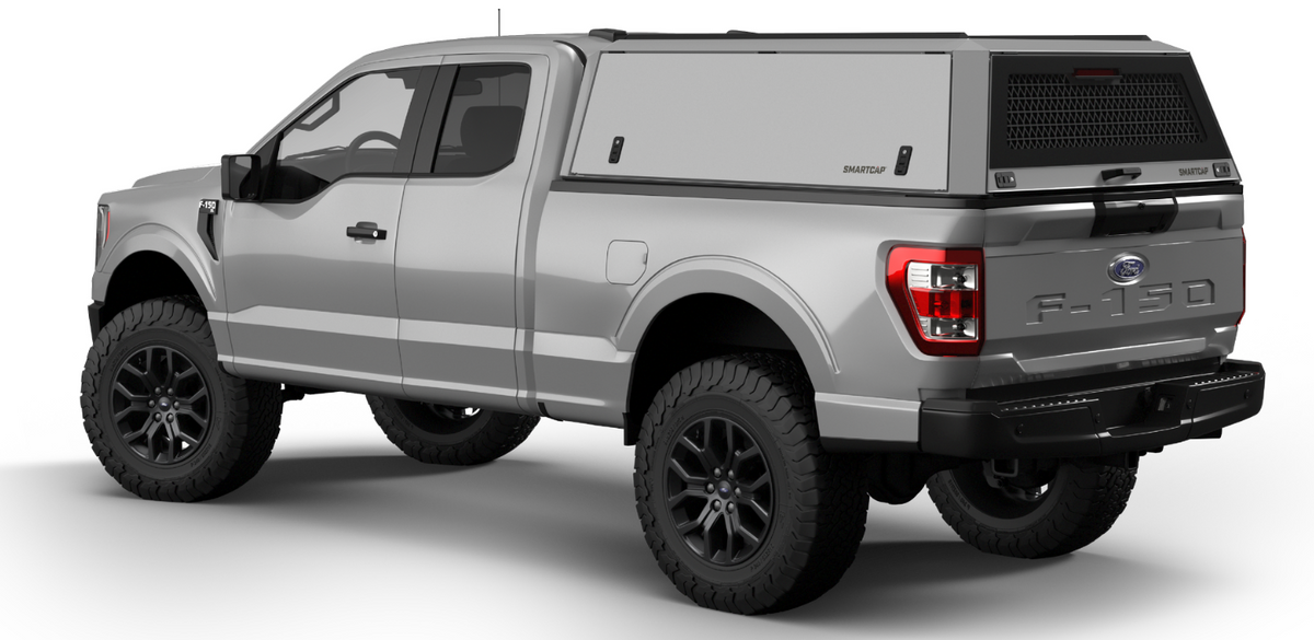 RSI SmartCap - Silverado/Sierra Truck Bed Cap Edge Commercial OEM White 19-26 Chevrolet Silverado/Sierra 1500 8 Foot Long Bed - EC0132-WN
