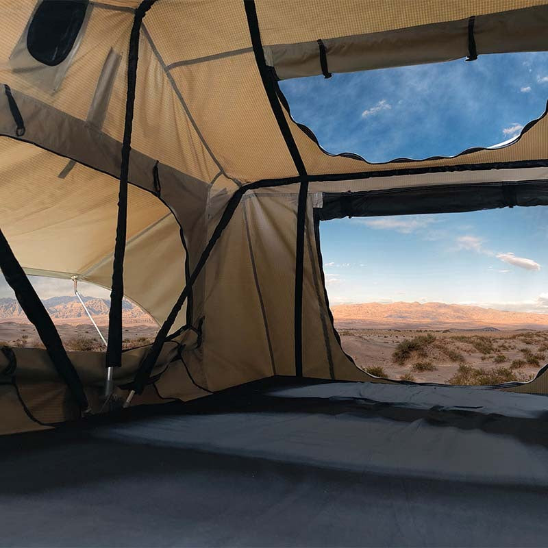 Overland Vehicle Systems - TMBK Roof Top Tent 18119933 OVS 3 Person w/ Green Rain Fly - 18119933