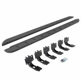 Go Rhino 63430687ST - RB10 Slim Line Running Boards With Mounting Brackets - Protective Bedliner Coating