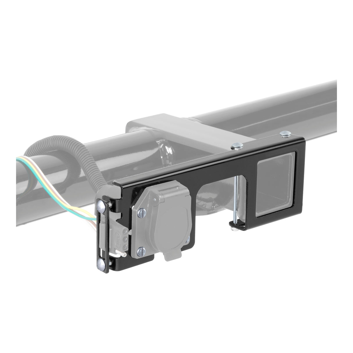 Curt - Easy-Mount Wiring Bracket for 4 or 5-Flat & 6 or 7-Round (2" Receiver) - 58000