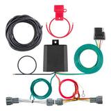 Curt - Custom Wiring Harness, 4-Way Flat Output, Select Nissan Kicks - 56418