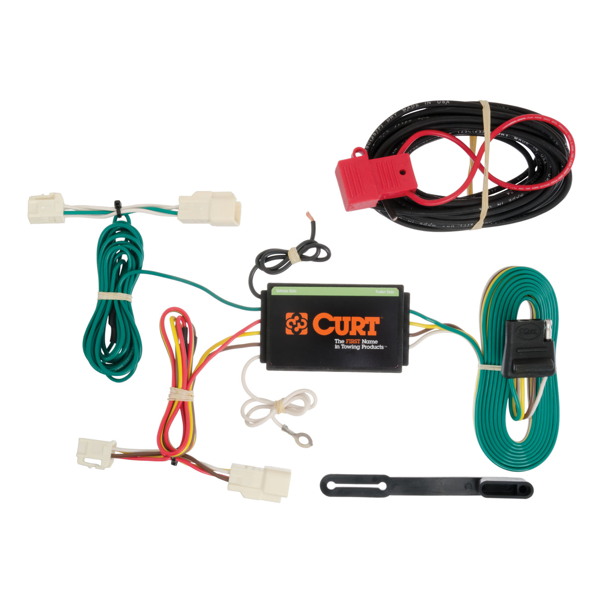 Curt - Custom Wiring Harness, 4-Way Flat Output, Select Mitsubishi Outlander - 56189