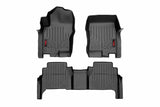 Rough Country Floor Mats - FR & RR - Crew Cab - Nissan Frontier 2WD 4WD (08-21) - M-80513