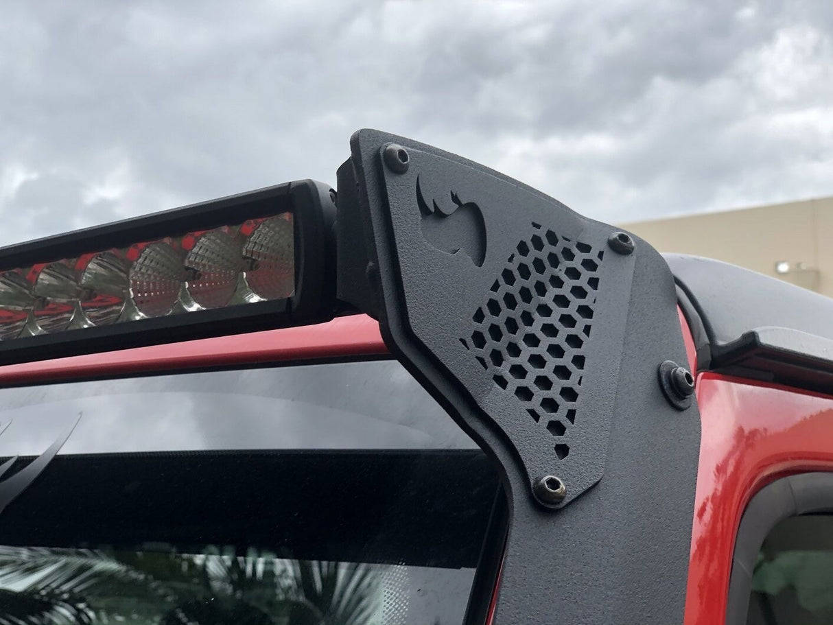 Go Rhino 730500T - XE Windshield Light Bar Mount - Textured Black