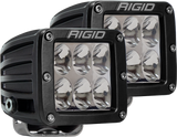 RIGID D-Series PRO LED Light, Driving Optic, Surface Mount, Black Housing, Pair