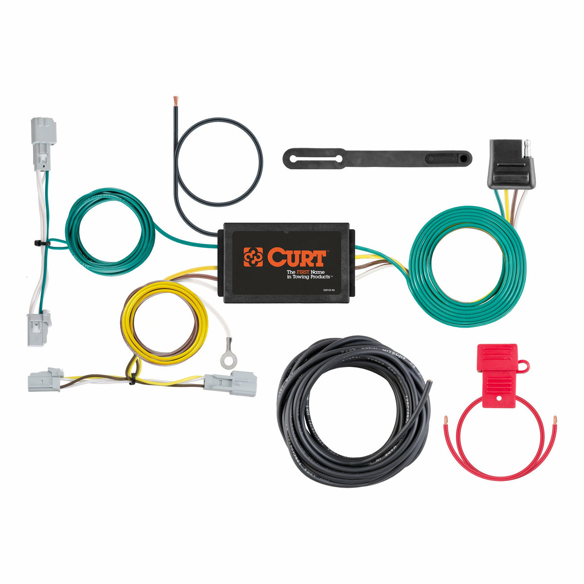 Curt - Custom Wiring Harness, 4-Way Flat Output, Select Chevrolet Malibu - 56387