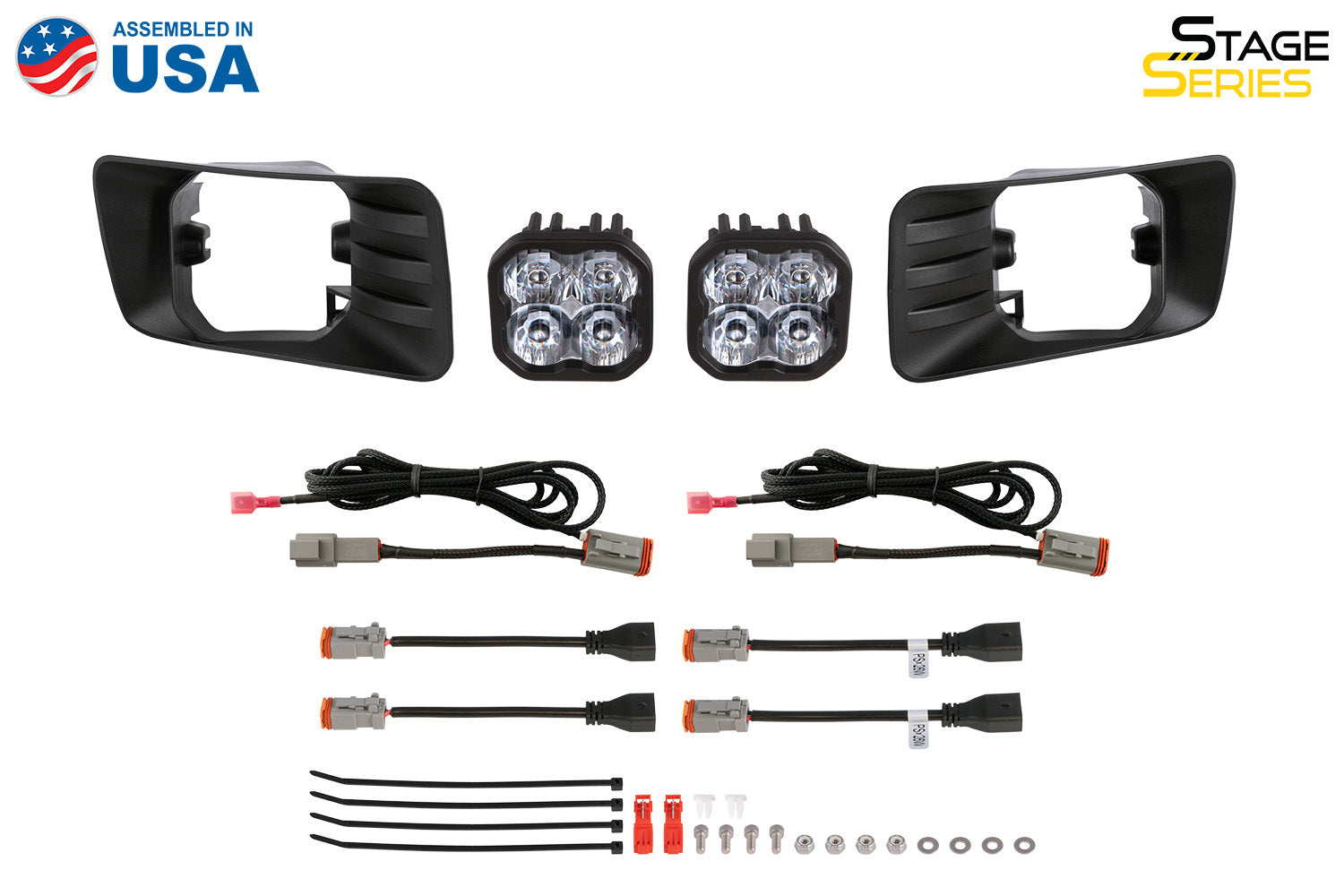 Diode Dynamics - SS3 Type CH LED Fog Light Kit Pro ABL Yellow SAE Fog - DD7306